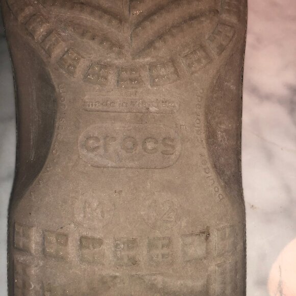 Mens Shoes Crocs Sandals Flip Flops Sz 12 Cammo Pre-owned - Picture 7 of 7